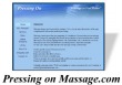 Pressing On Massage