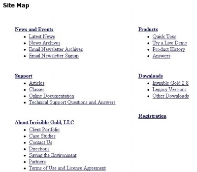 Creating or Editing a Site Map
